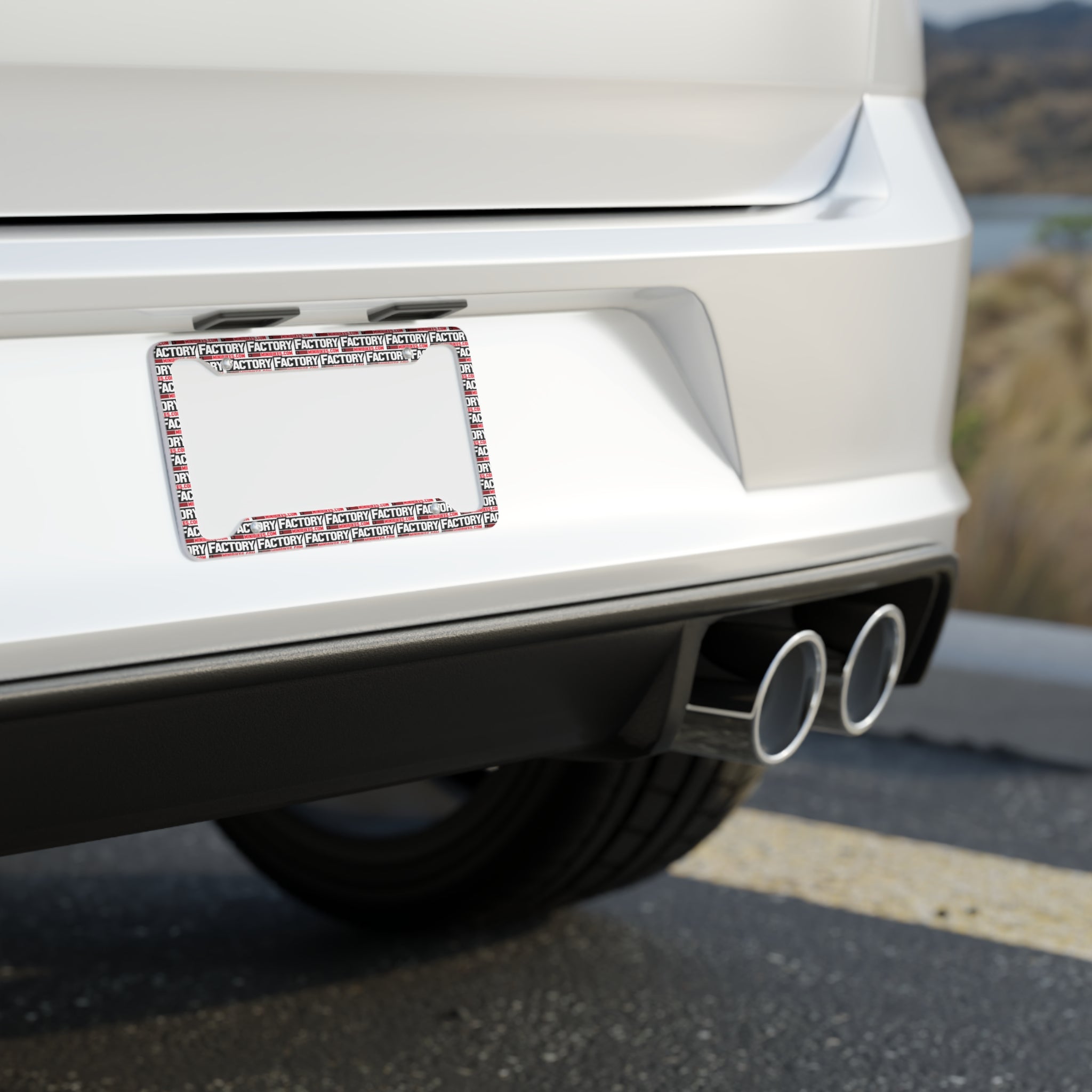 Factory License Plate Frame - Factory Minibikes