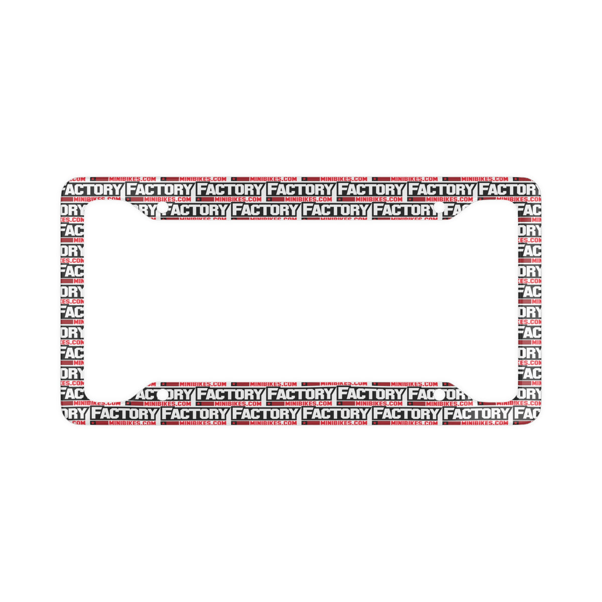 Factory License Plate Frame - Factory Minibikes