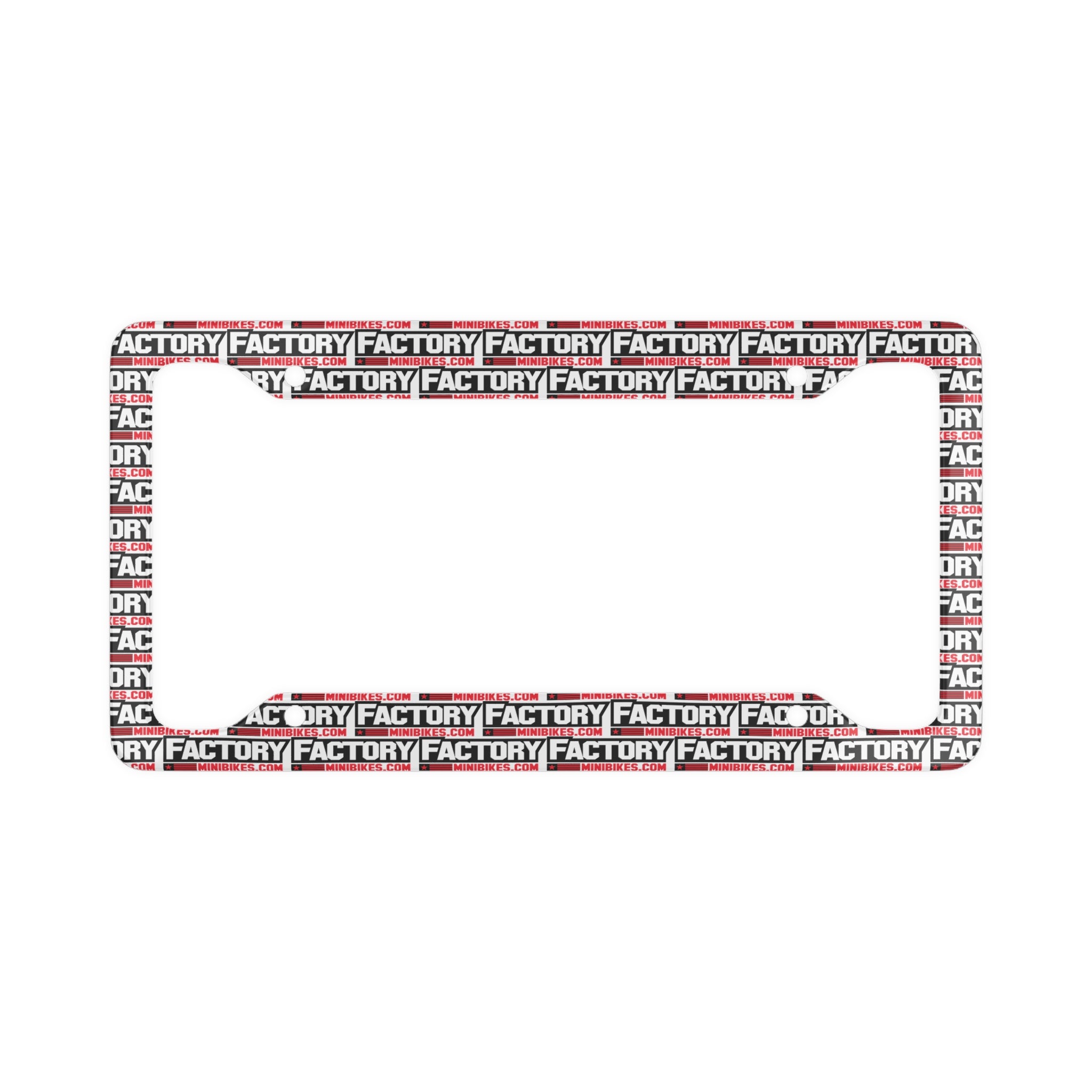 Factory License Plate Frame - Factory Minibikes