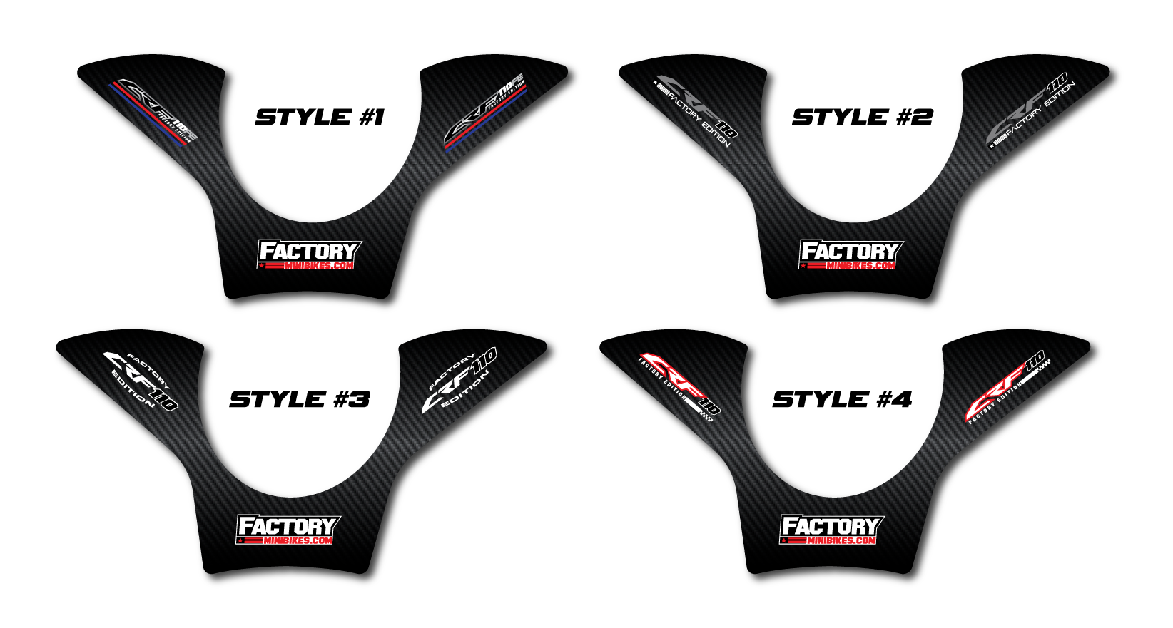 2019+ CRF110/CRF125F Gas Tank Cover Graphic - Factory Minibikes