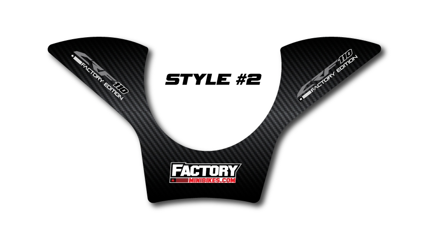 2019+ CRF110/CRF125F Gas Tank Cover Graphic - Factory Minibikes