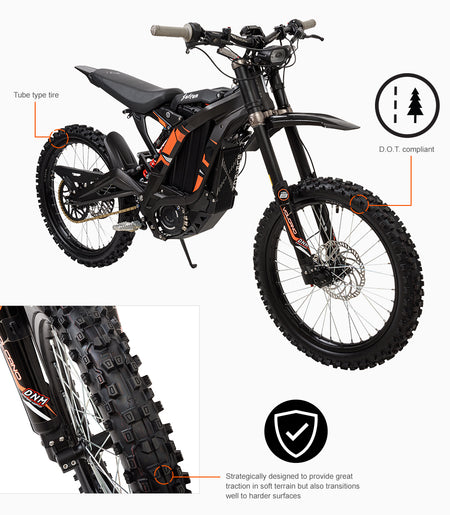 Tusk Ground Wire™ E-Motorcycle Tire - Factory Minibikes