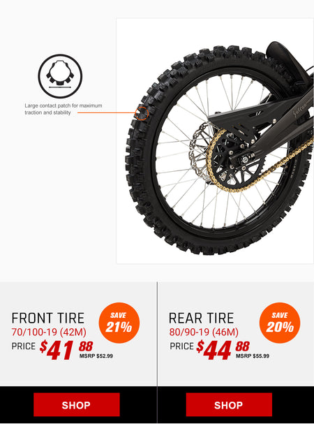 Tusk Ground Wire™ E-Motorcycle Tire - Factory Minibikes