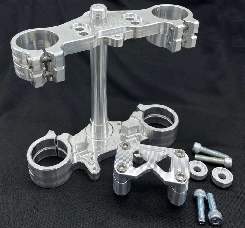 KLX140 JTI Triple Clamp to KX85 / YZ85 Forks – Factory Minibikes KLX140 JTI Triple Clamp to KX85 / YZ85 Forks – Factory Minibikes