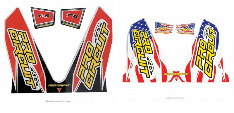 Replacement Pro Circuit T-6 Exhaust Can Wrap & End Cap Decals