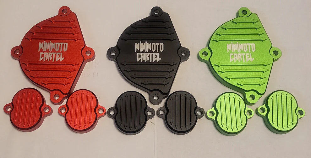 MMC "Arrows" Billet Engine Dress Up Kit - KLX110s & Z125 Pro Factory Minibikes MMC "Arrows" Billet Engine Dress Up Kit - KLX110s & Z125 Pro Factory Minibikes