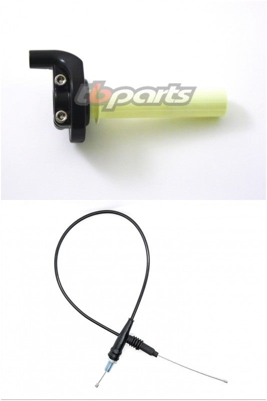 Throttle and Cable Kit for Tall Bars KLX110 Stock Carbs Factory
