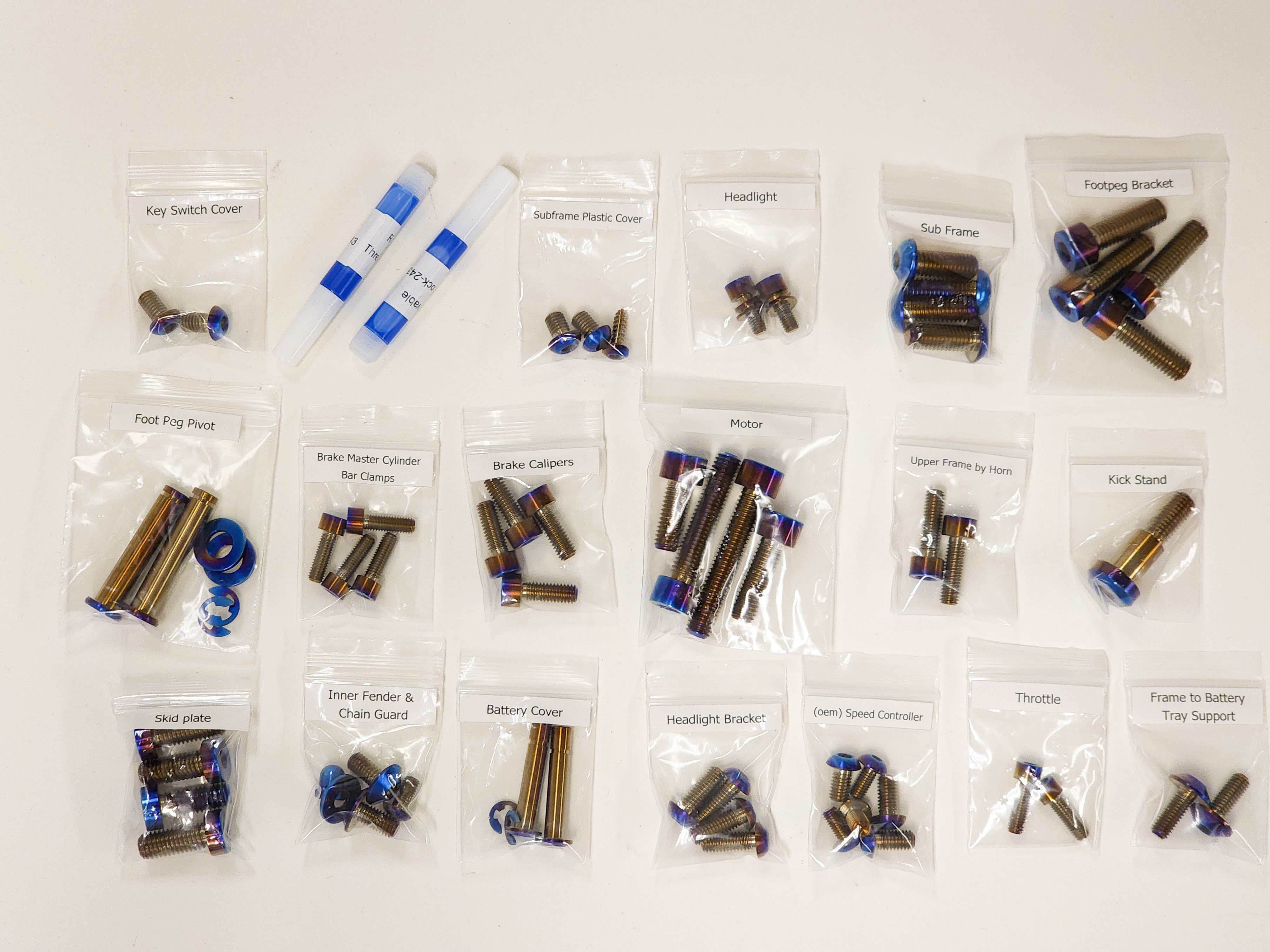 Warp 9 Titanium Chassis kits - Surron / Segway X160 X260 – Factory