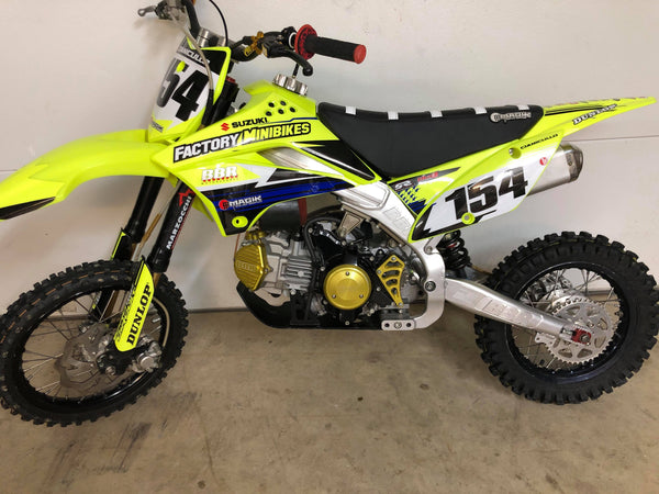 Complete Flo Yellow Plastic Kit UFO 2010 KLX110 KLX110L