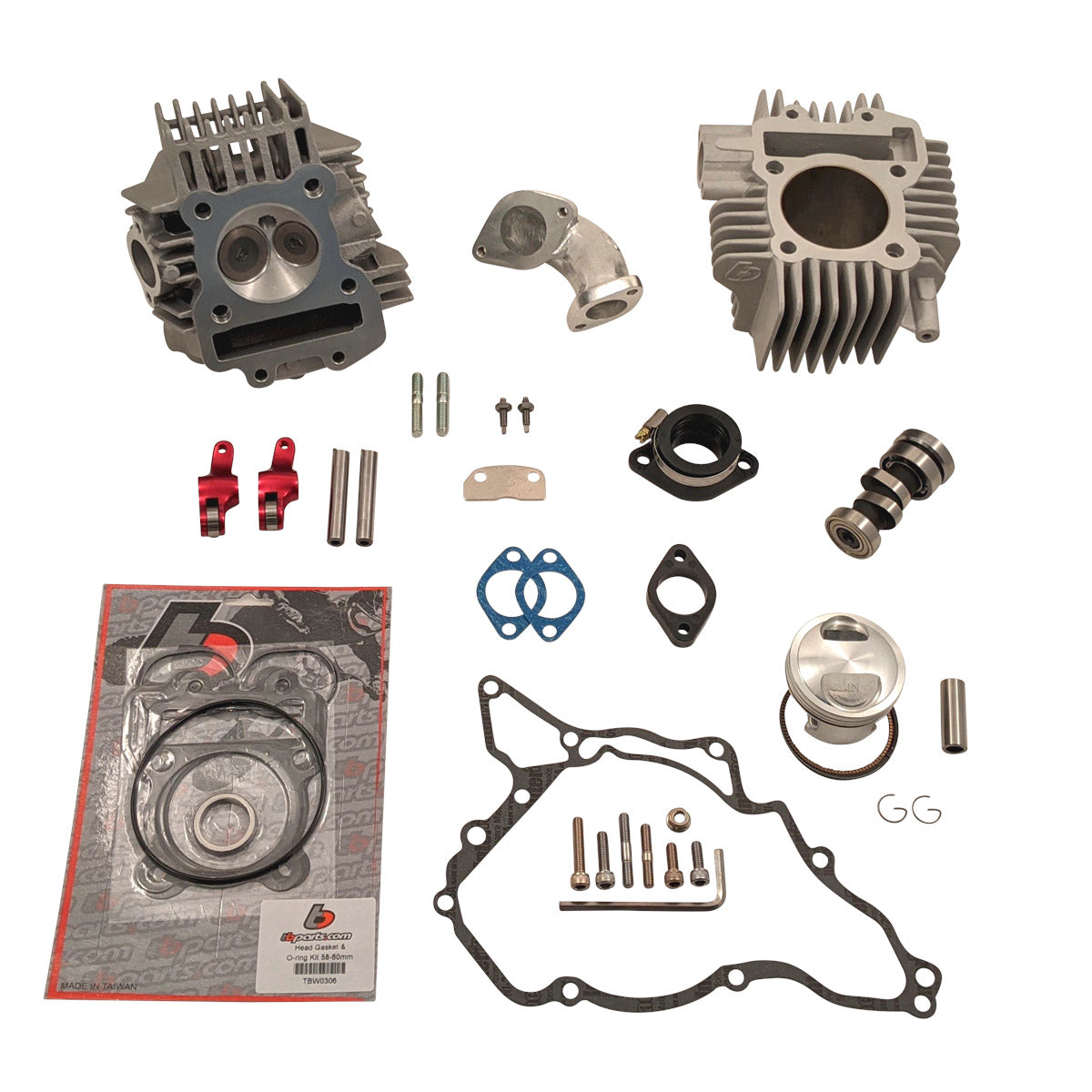 TB 143cc Bore Kit, Race Head V2, and Intake Kit – 02-09 Models
