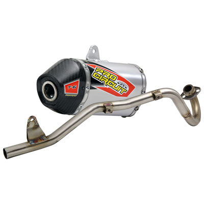 Pro Circuit T-6 Exhaust System - Carbon End Cap - 2019-Current CRF110F - Factory Minibikes