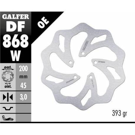 Galfer Front Solid Mount Wave Rotor - 5 Bolt Marzocchi Hub