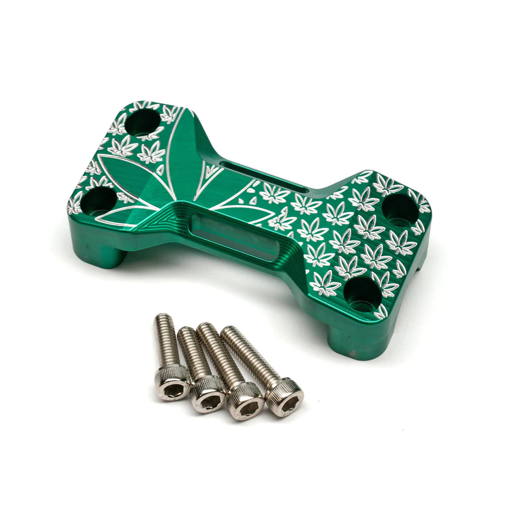 Chimera Hemp 420 Billet Top Bar Clamp - CRF110 - CRF125F/FB - Factory Minibikes
