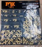 GARAGE SALE -- Fox Fork and Shock Decal Kit - Factory Minibikes