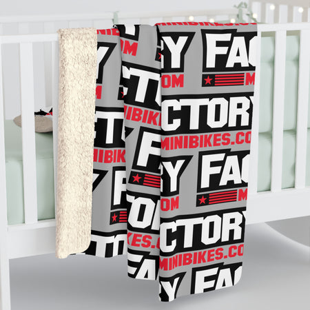 Factory Sherpa Fleece Blanket - Factory Minibikes