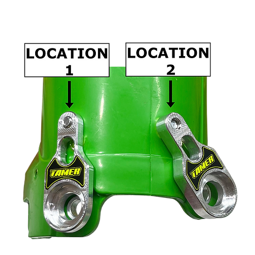 Tamer Fork Guard Bracket - Grey - KX85 / YZ85 / CARD CX65 aka BBR CARD - Factory Minibikes
