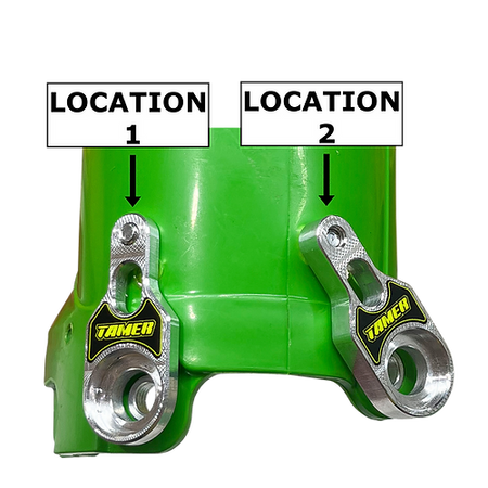 Tamer Fork Guard Bracket - Grey - KX85 / YZ85 / CARD CX65 aka BBR CARD - Factory Minibikes