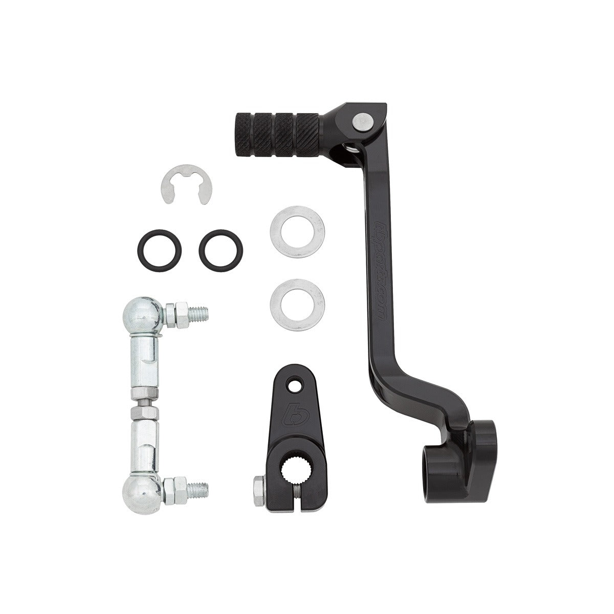 TB Shifter w/linkage, Black CNC – KLX140 - TB Parts TBW1849