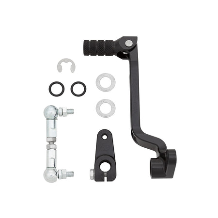 TB Shifter w/linkage, Black CNC – KLX140 - TB Parts TBW1849