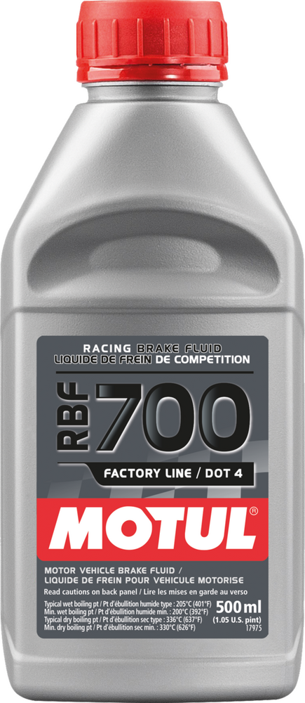 Motul RBF 700 Racing Brake Fluid - DOT 4 - 1/2 Liter - Factory Minibikes