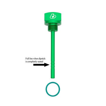 TB Dipstick, Billet Green – KLX140 - TB Parts TBW2015