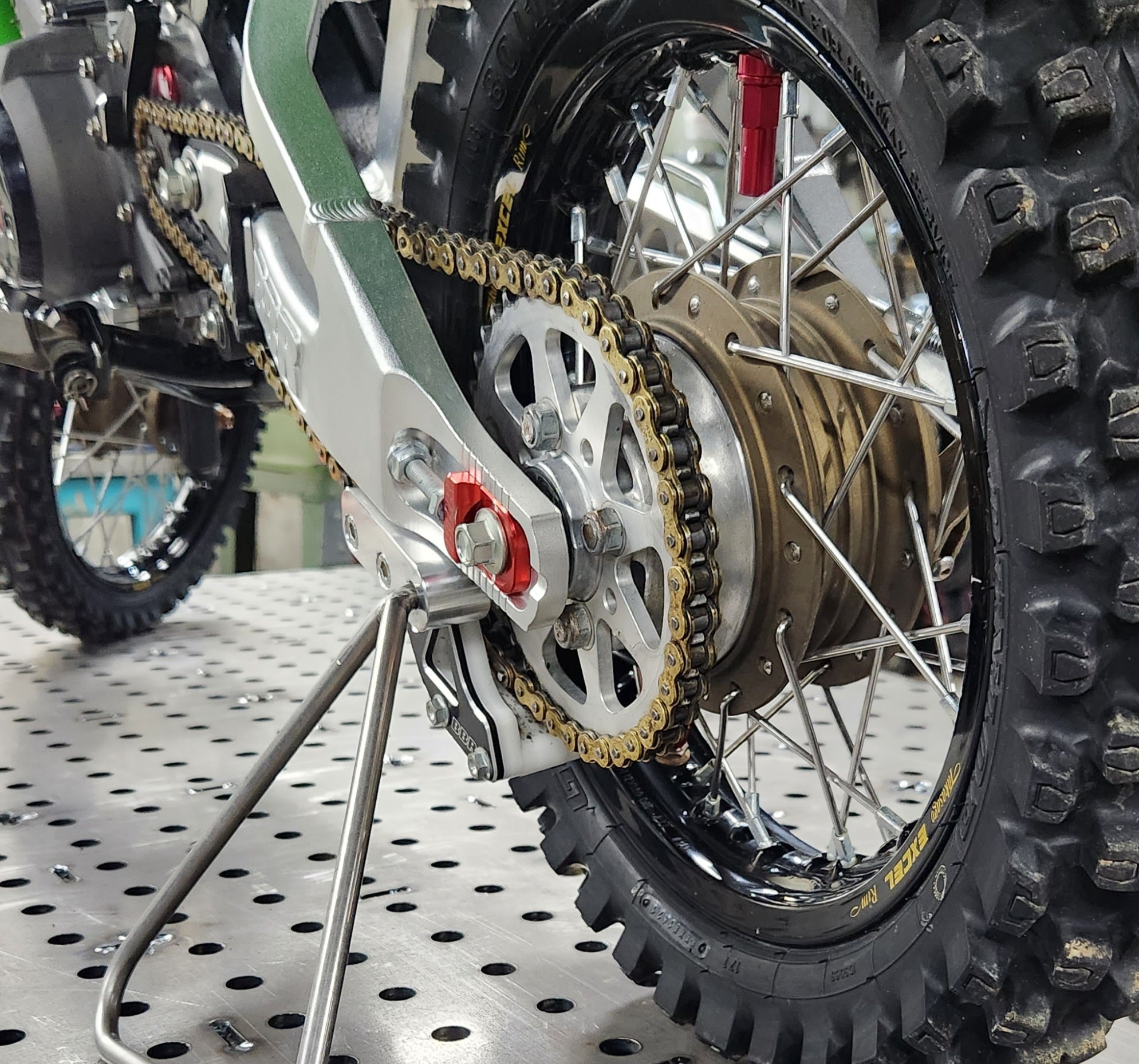 Triangle Stand Kit for Most Aftermarket Swingarms - KLX110