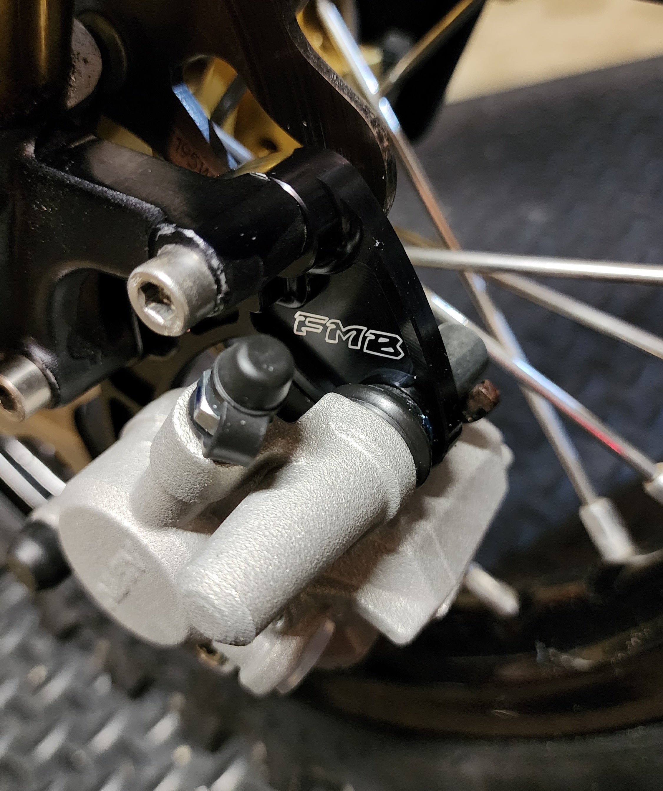 KX65 Front Brake Adapter - Formula/Hayes 51mm – Factory Minibikes