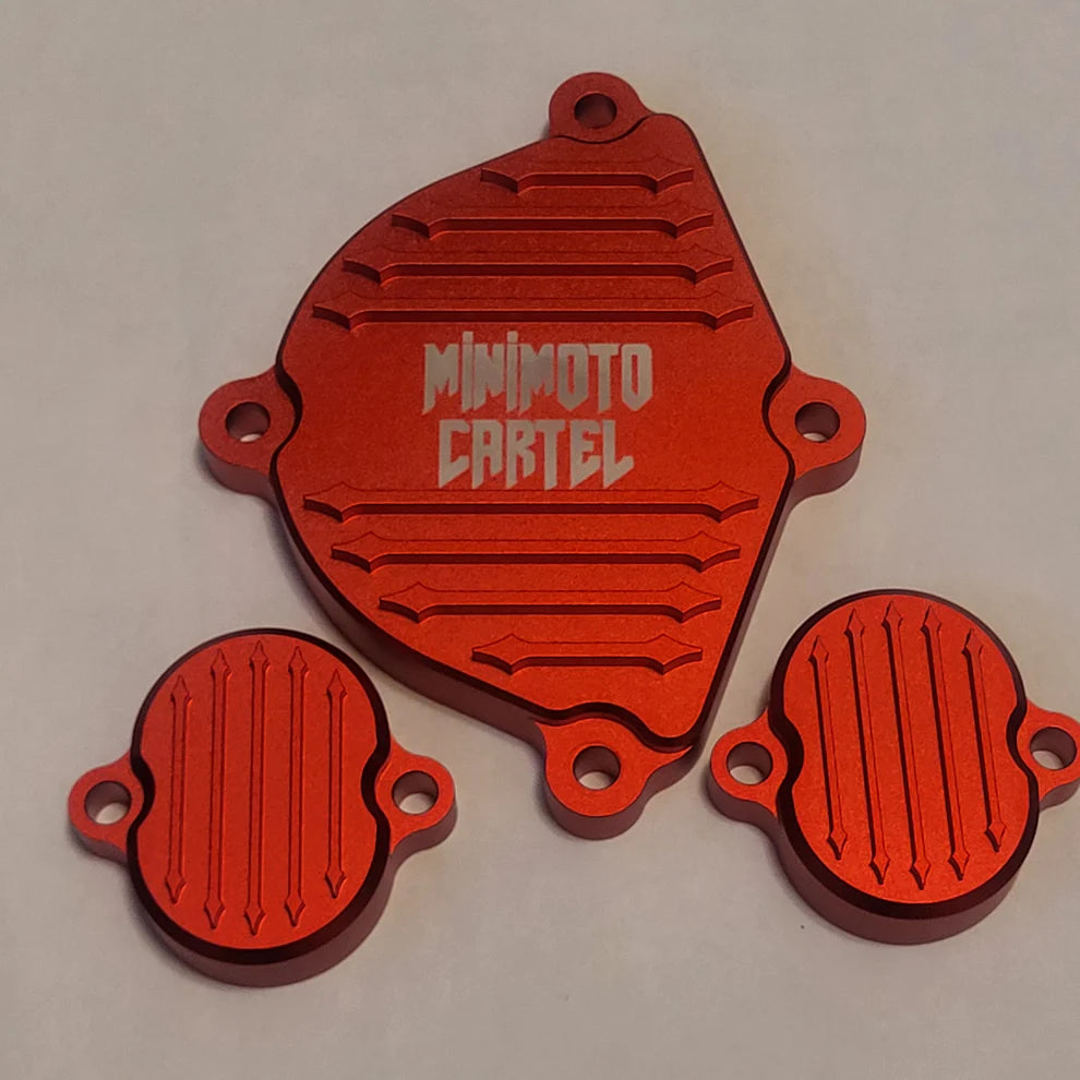 MMC "Arrows" Billet Engine Dress Up Kit - KLX110s & Z125 Pro - Factory Minibikes