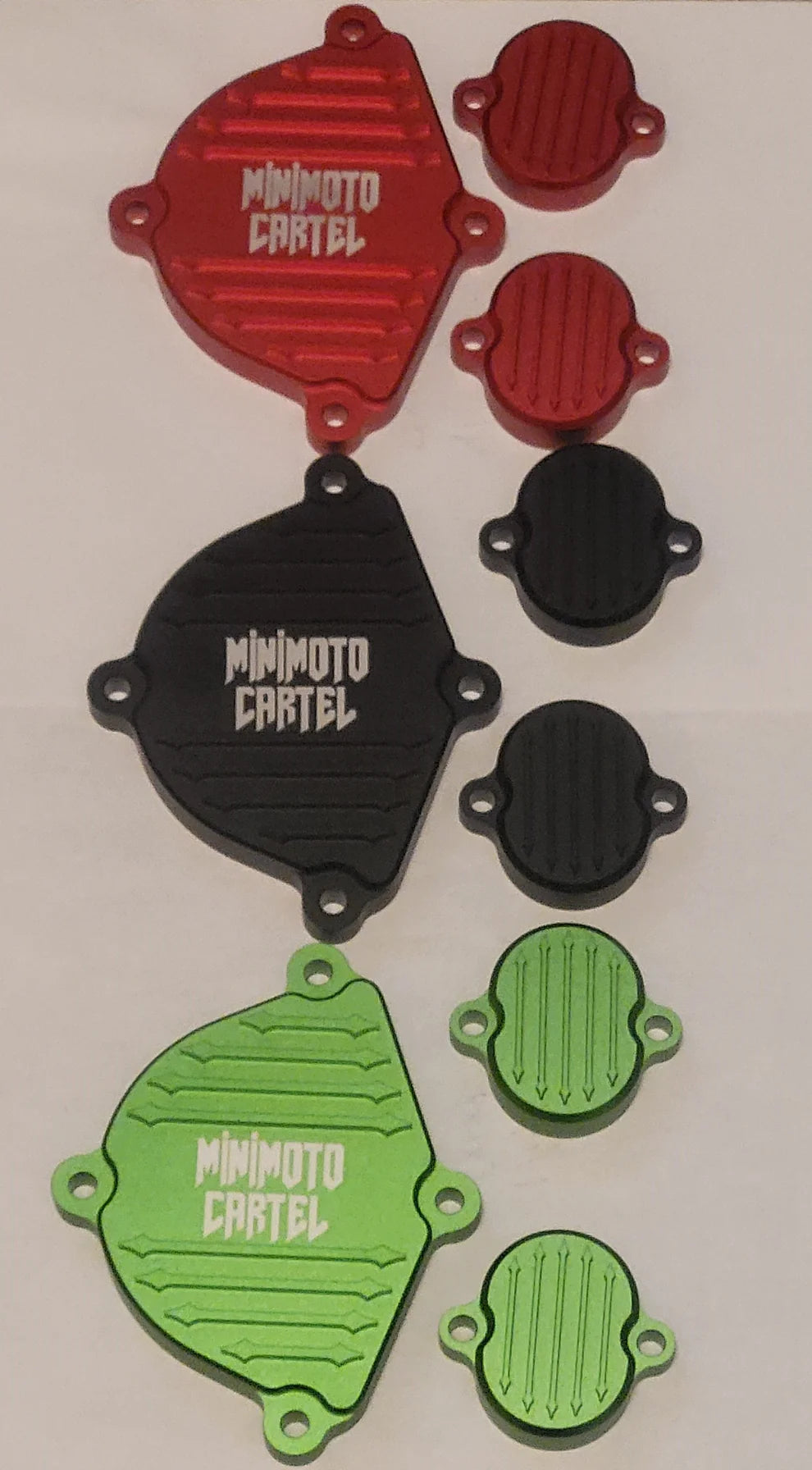 MMC "Arrows" Billet Engine Dress Up Kit - KLX110s & Z125 Pro - Factory Minibikes