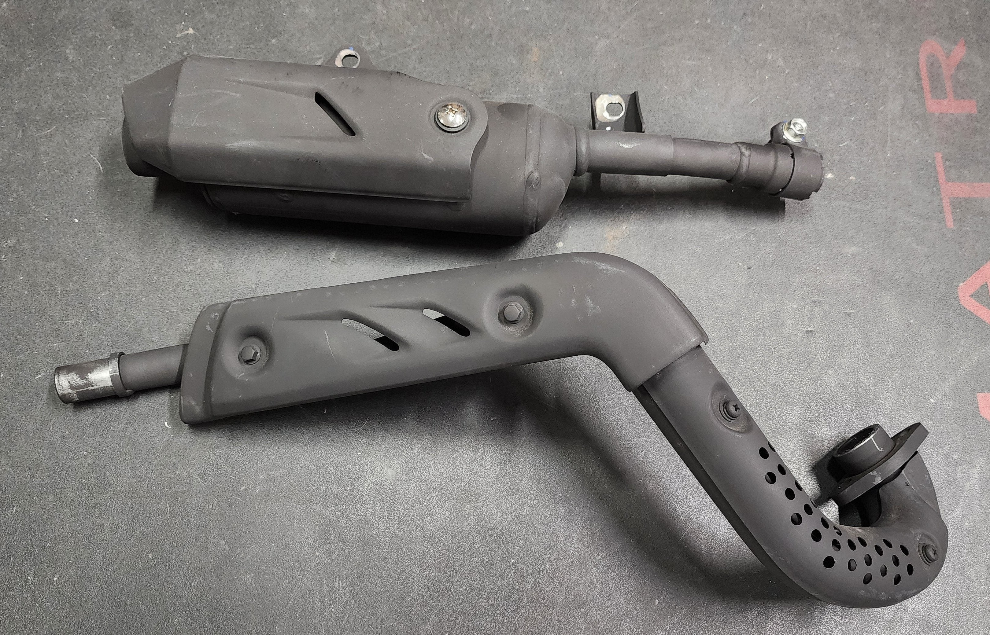 GARAGE SALE -- NEW OEM CRF110 Stock Exhaust - Factory Minibikes