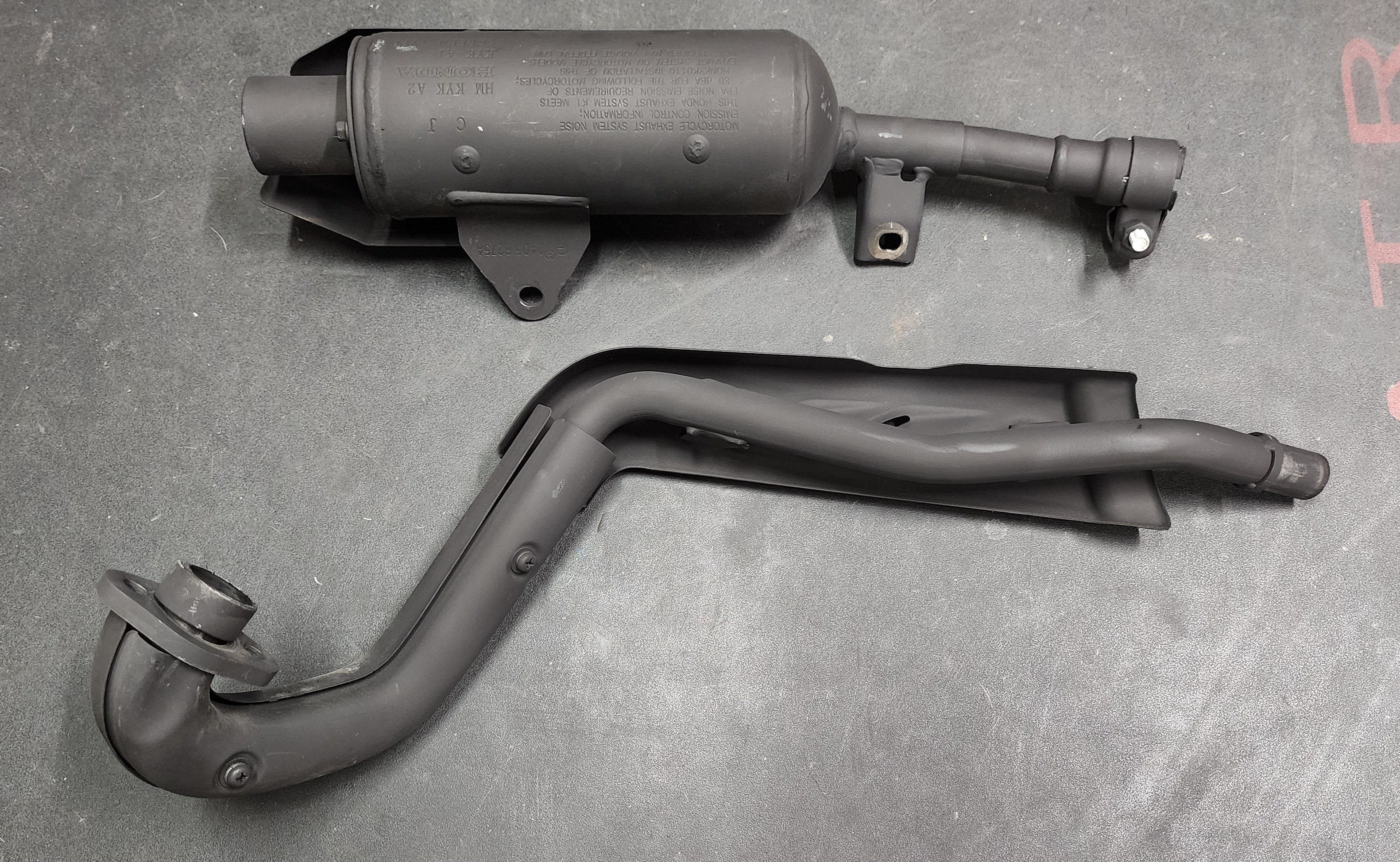 GARAGE SALE -- NEW OEM CRF110 Stock Exhaust - Factory Minibikes