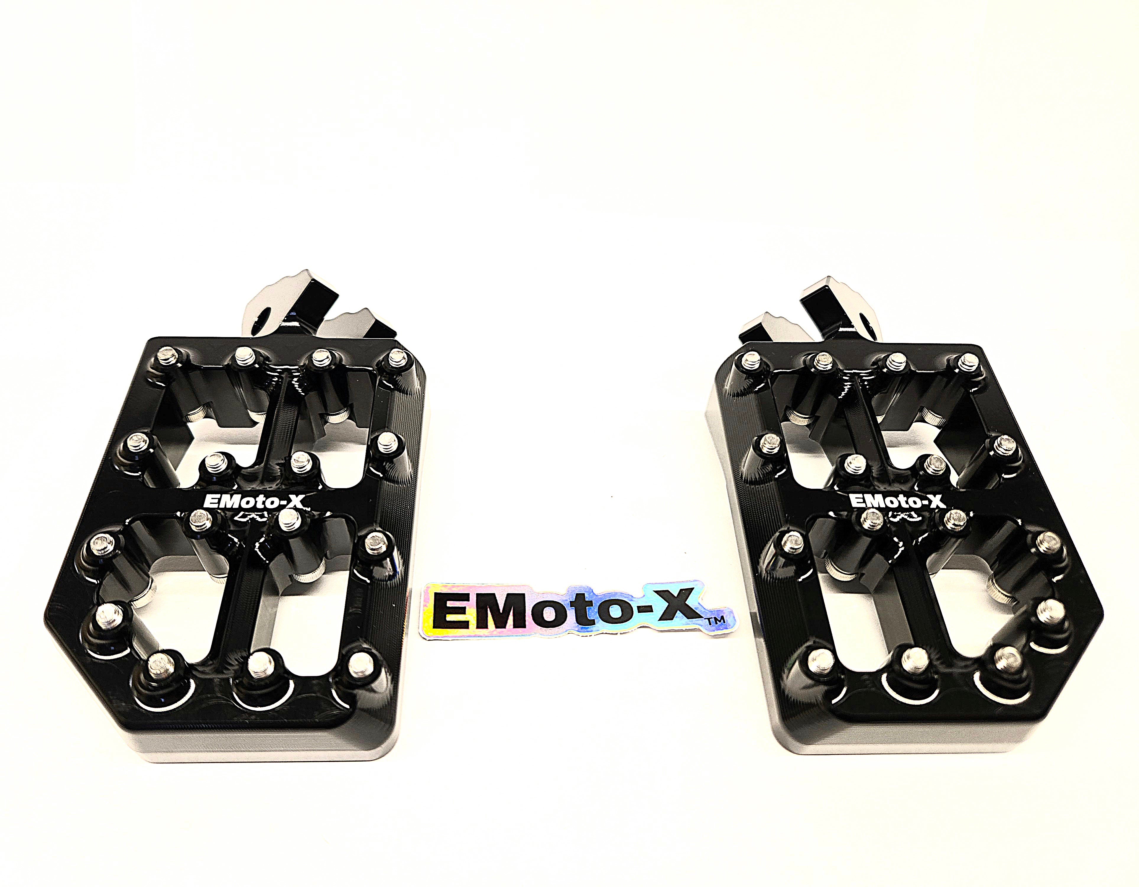 Emoto-X Billet IHE Aluminum Foot Pegs - Black - Talaria – Factory