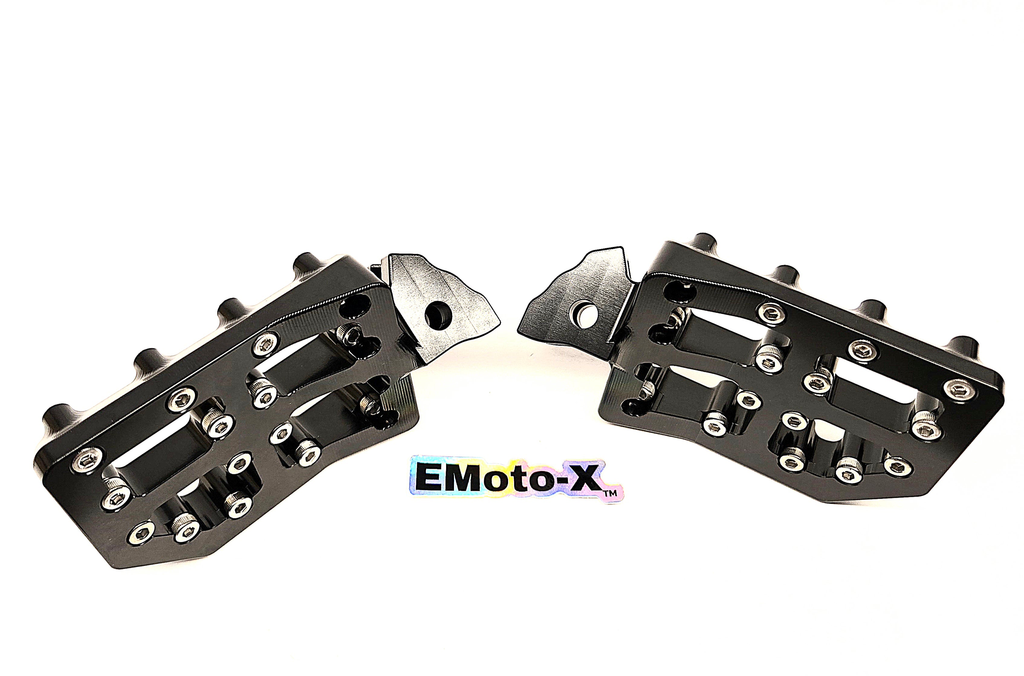 Emoto-X Billet IHE Aluminum Foot Pegs - Black - Talaria – Factory