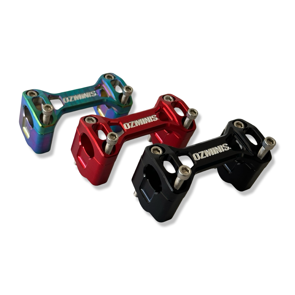 Billet Bar Risers for Stock Clamp - CRF110 - Factory Minibikes