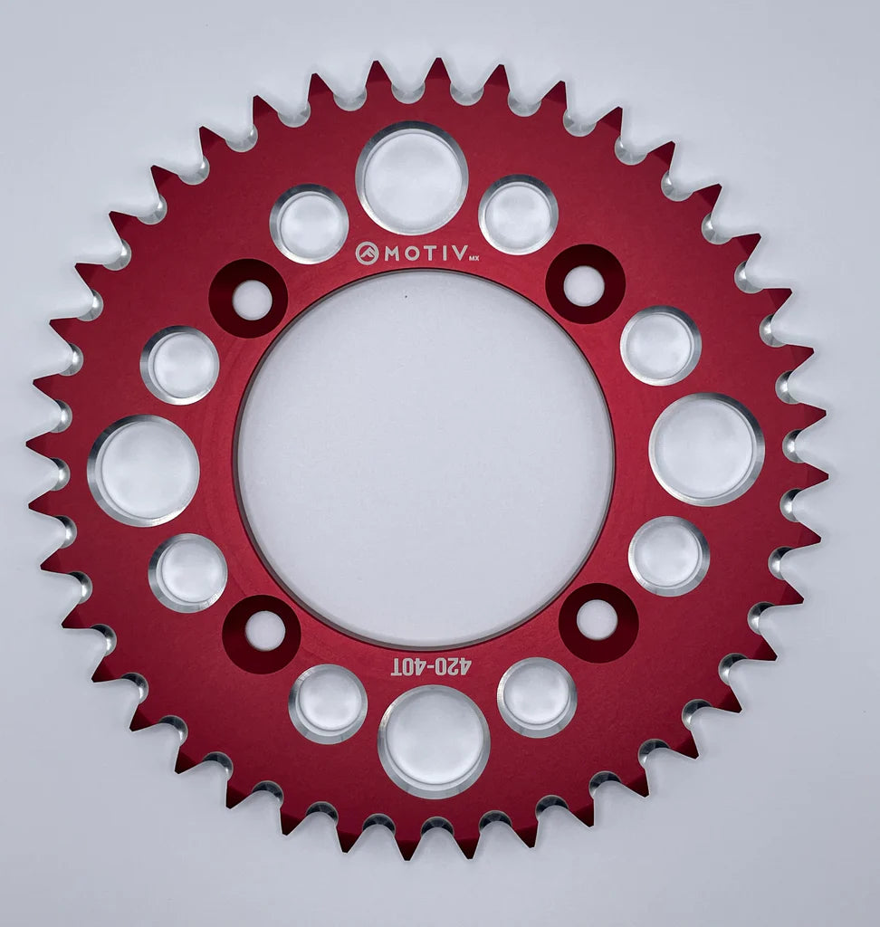 Billet Aluminum Rear Sprockets - Black or Red - CRF110 - Factory Minibikes