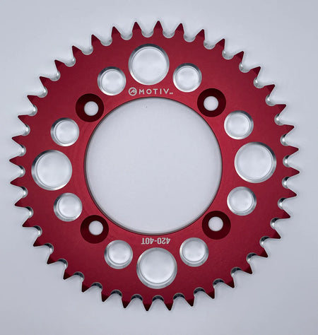 Billet Aluminum Rear Sprockets - Black or Red - CRF110 - Factory Minibikes