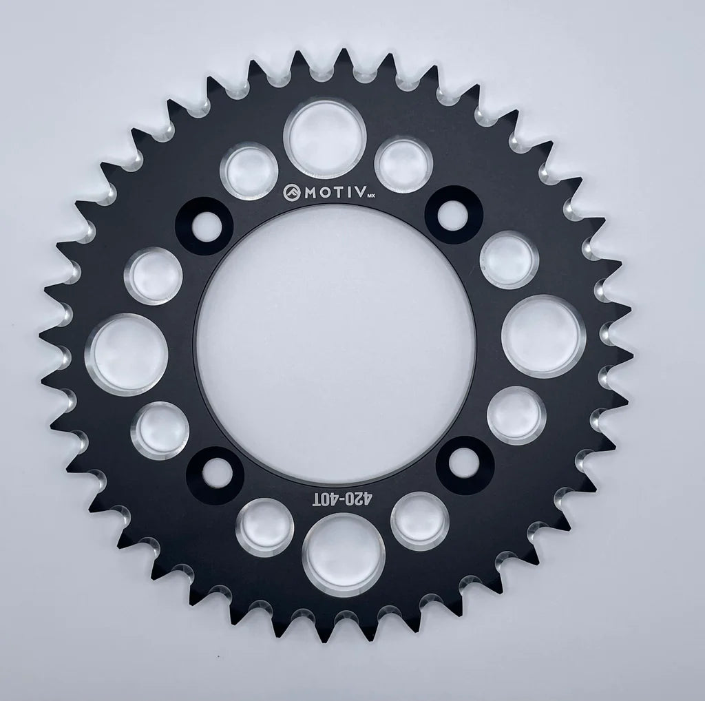 Billet Aluminum Rear Sprockets - Black or Red - CRF110 - Factory Minibikes