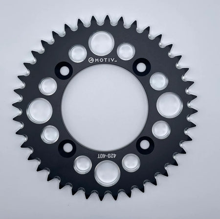 Billet Aluminum Rear Sprockets - Black or Red - CRF110 - Factory Minibikes