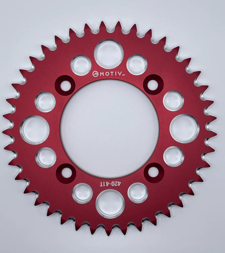 Billet Aluminum Rear Sprockets - Black or Red - CRF110 - Factory Minibikes