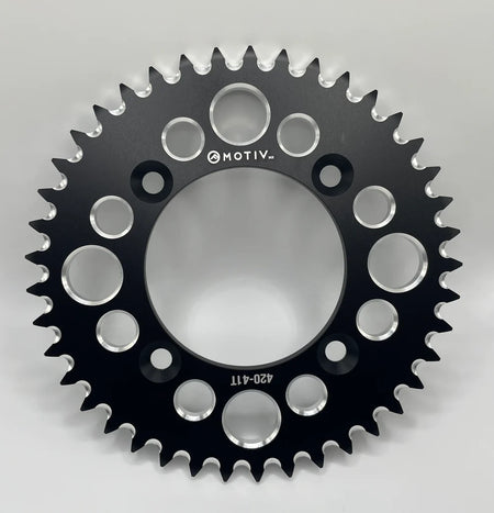 Billet Aluminum Rear Sprockets - Black or Red - CRF110 - Factory Minibikes