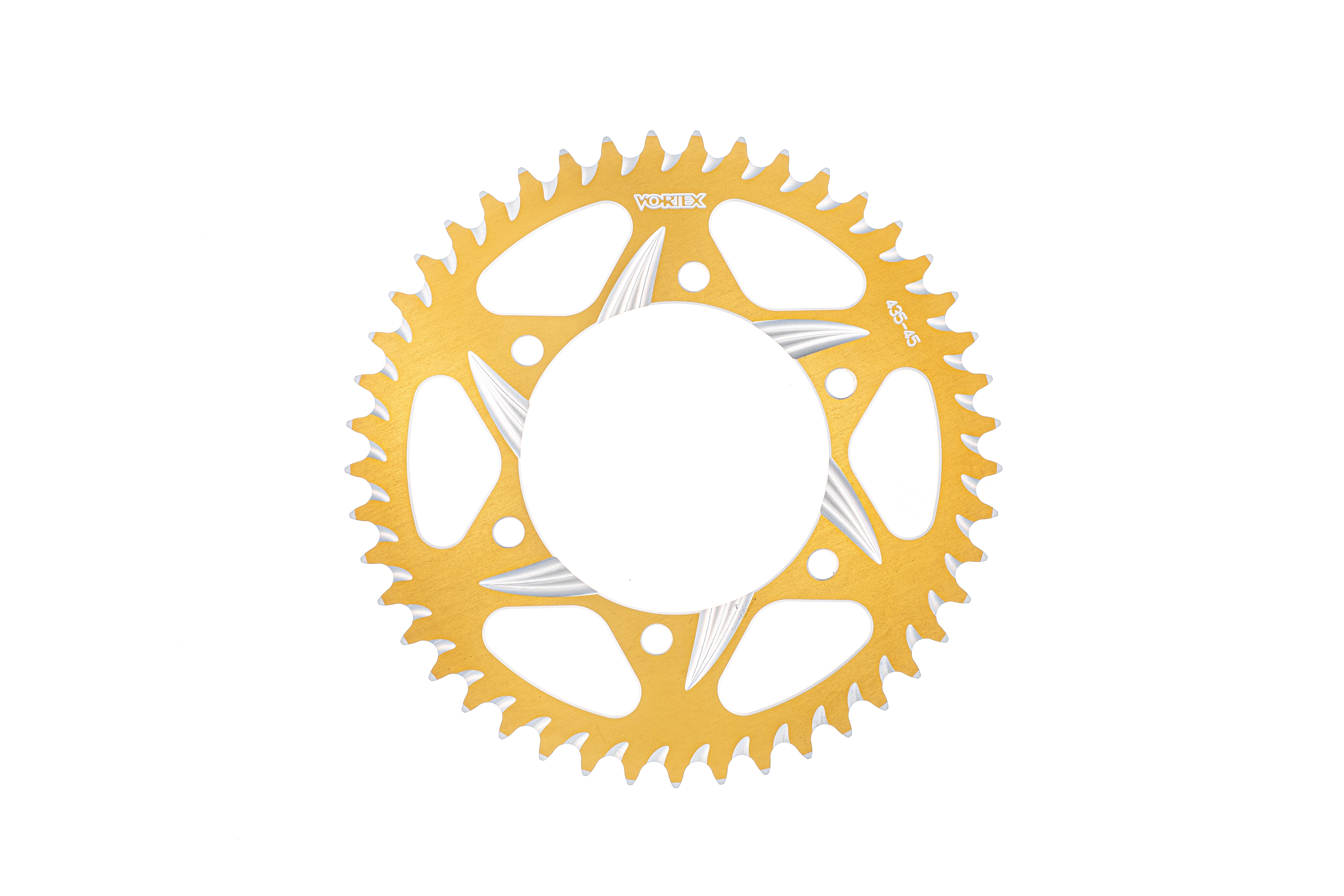 「ゴールドディスク」 Gold Vortex Aluminum CAT5 Rear Sprocket - CRF110 – Factory Minibikes