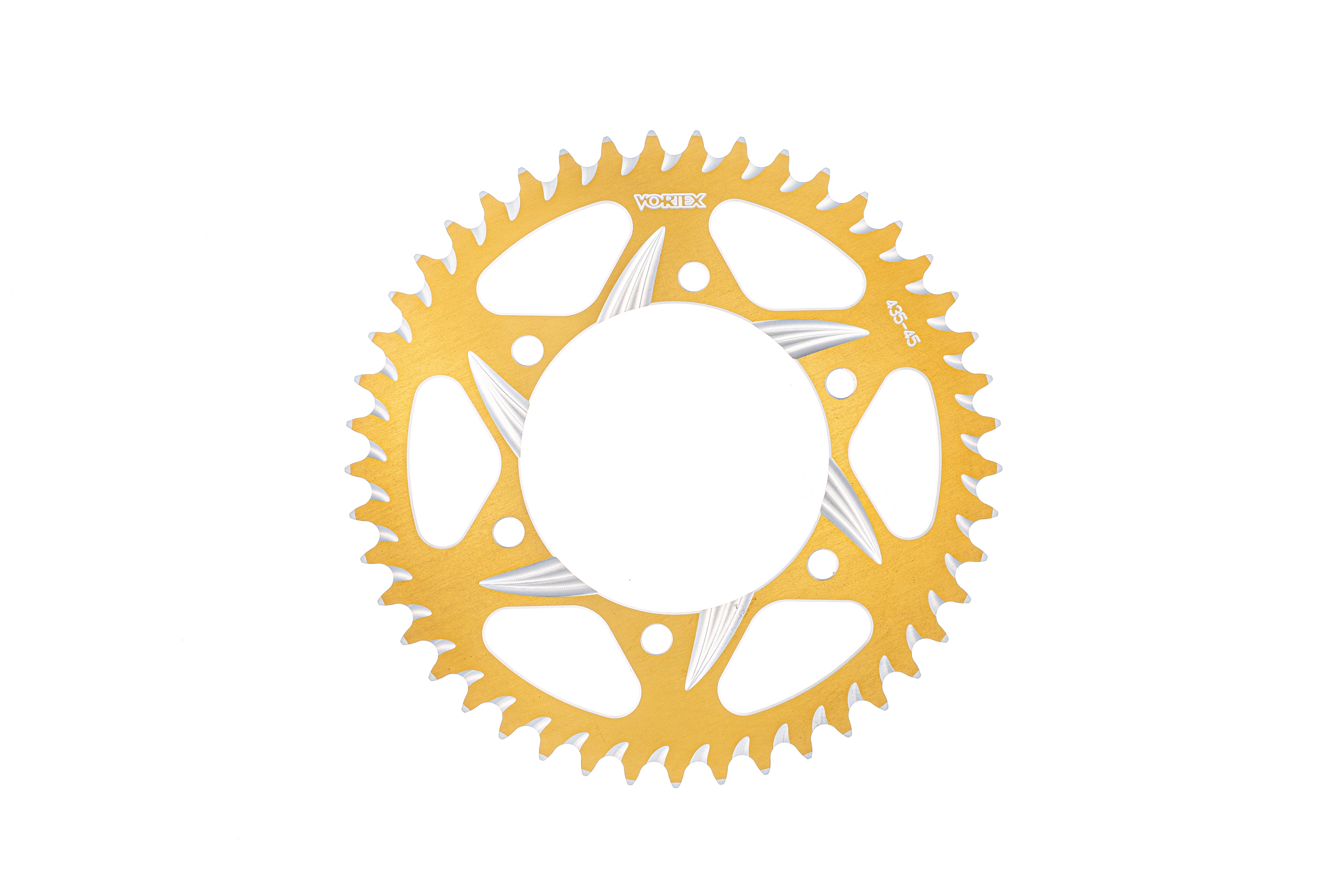 Aluminum CAT5 Rear Sprocket KLX110 - Gold - Vortex - Factory Minibikes