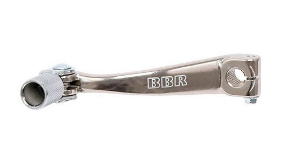 BBR Aluminum Folding Shift Lever - +1.5" KLX140 / +1" TTR125 / Stock Length CRF150F/250F