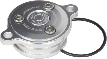 Takegawa Magnetic Oil Filter Cover - Silver - Honda CRF50 / CRF100 / Monkey / Gorilla - Factory Minibikes