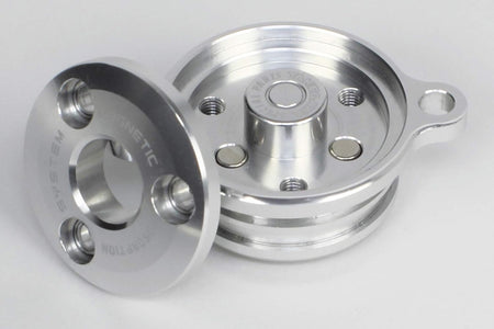 Takegawa Magnetic Oil Filter Cover - Silver - Honda CRF50 / CRF100 / Monkey / Gorilla - Factory Minibikes
