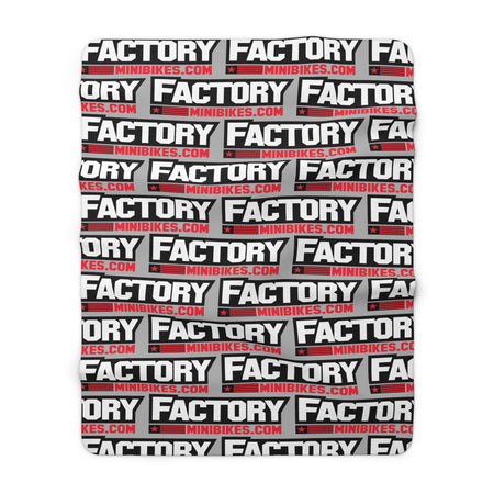 Factory Sherpa Fleece Blanket - Factory Minibikes