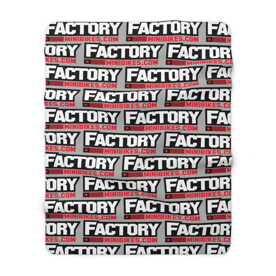 Factory Sherpa Fleece Blanket - Factory Minibikes