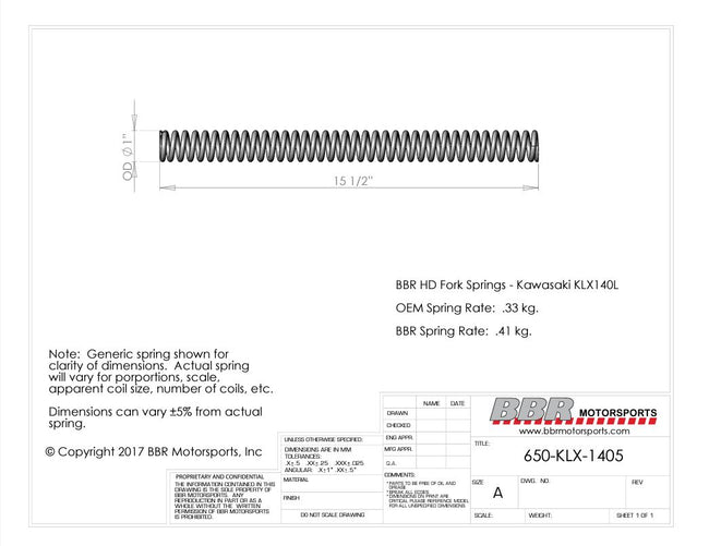 KLX140 Suspension – Factory Minibikes