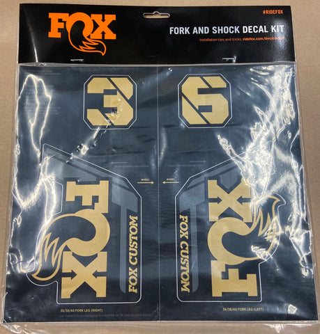GARAGE SALE -- Fox Fork and Shock Decal Kit - Factory Minibikes