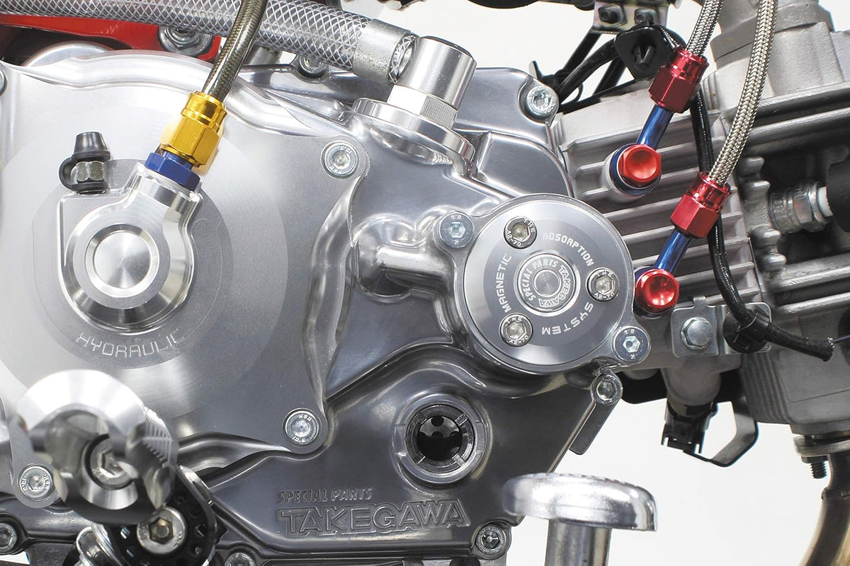 Takegawa Magnetic Oil Filter Cover - Silver - Honda CRF50 / CRF100 / Monkey / Gorilla - Factory Minibikes